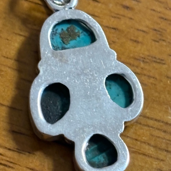 Turquoise Sterling Silver Pendant - Picture 2 of 4